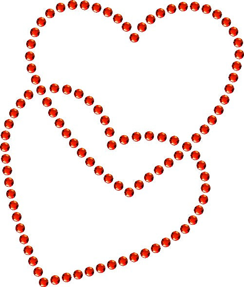 Planilla de Pedrería Hotfix - Corazon 5x6cm SS6 (2mm)