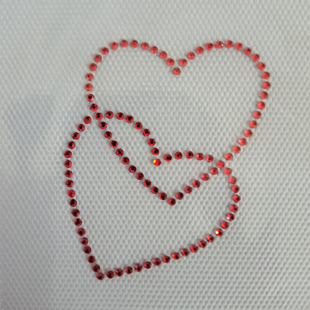 Planilla de Pedrería Hotfix - Corazon 5x6cm SS6 (2mm)