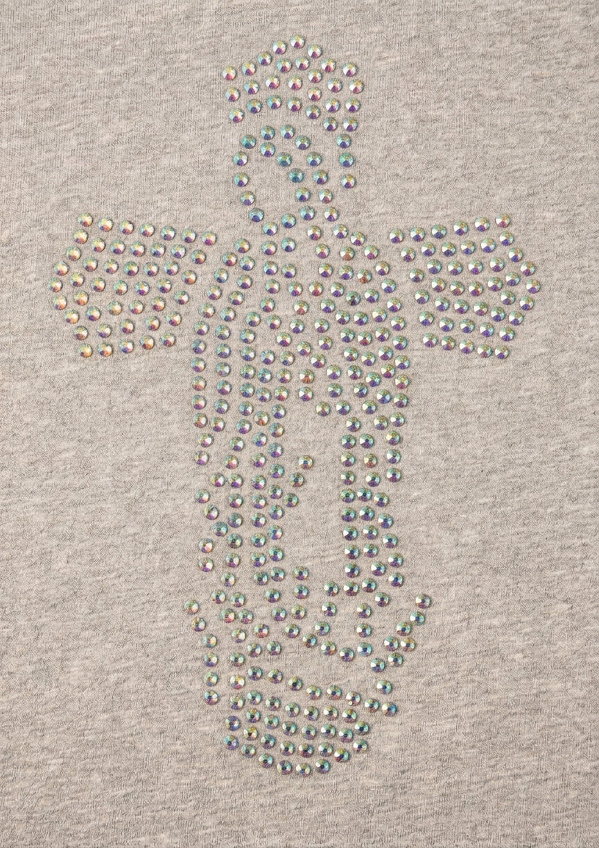 Planilla de Pedrería Hotfix - Cruz Virgen 10x15cm SS10 (3mm)