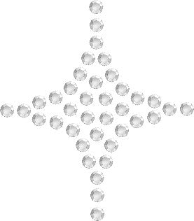 Planilla de Pedrería Hotfix - ESTRELLA 2.7x3.1cm_SS6 (2mm)