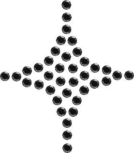 Planilla de Pedrería Hotfix - ESTRELLA 2.7x3.1cm_SS6 (2mm)