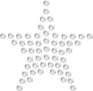 Planilla de Pedrería Hotfix - ESTRELLA 3x3cm_SS6 (2mm)