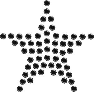 Planilla de Pedrería Hotfix - ESTRELLA 3x3cm_SS6 (2mm)