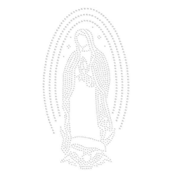 Planilla de Pedrería Hotfix - Virgen de guadalupe 13x25cm SS6 (2mm)