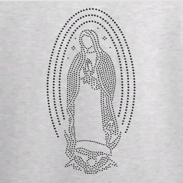 Planilla de Pedrería Hotfix - Virgen de guadalupe 13x25cm SS6 (2mm)