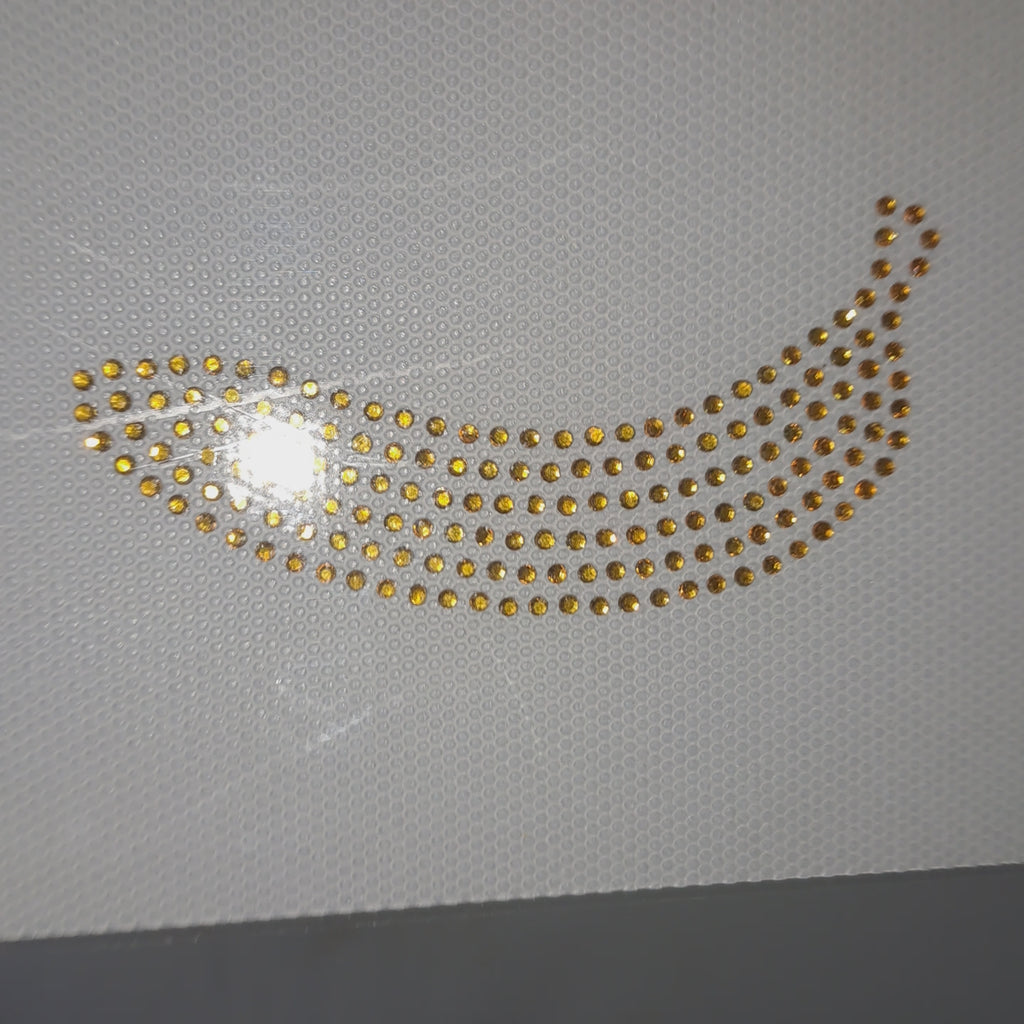 Planilla de Pedrería Hotfix - Platano 8x4cm SS6 (2mm)