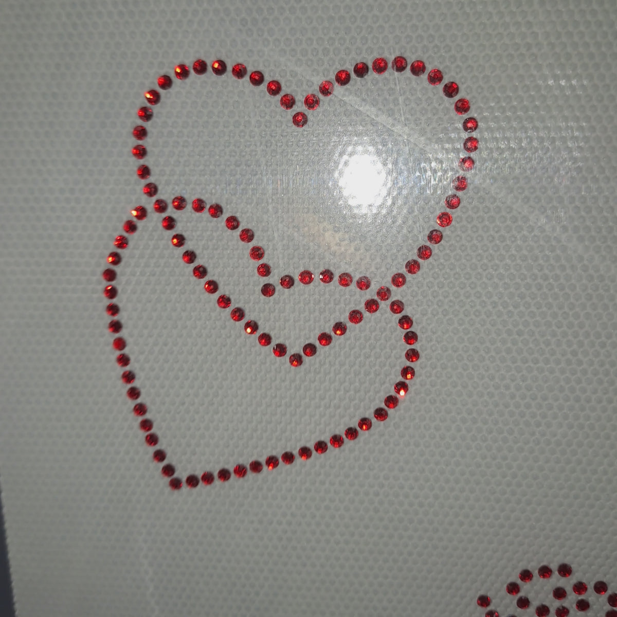 Planilla de Pedrería Hotfix - Corazon 5x6cm SS6 (2mm)
